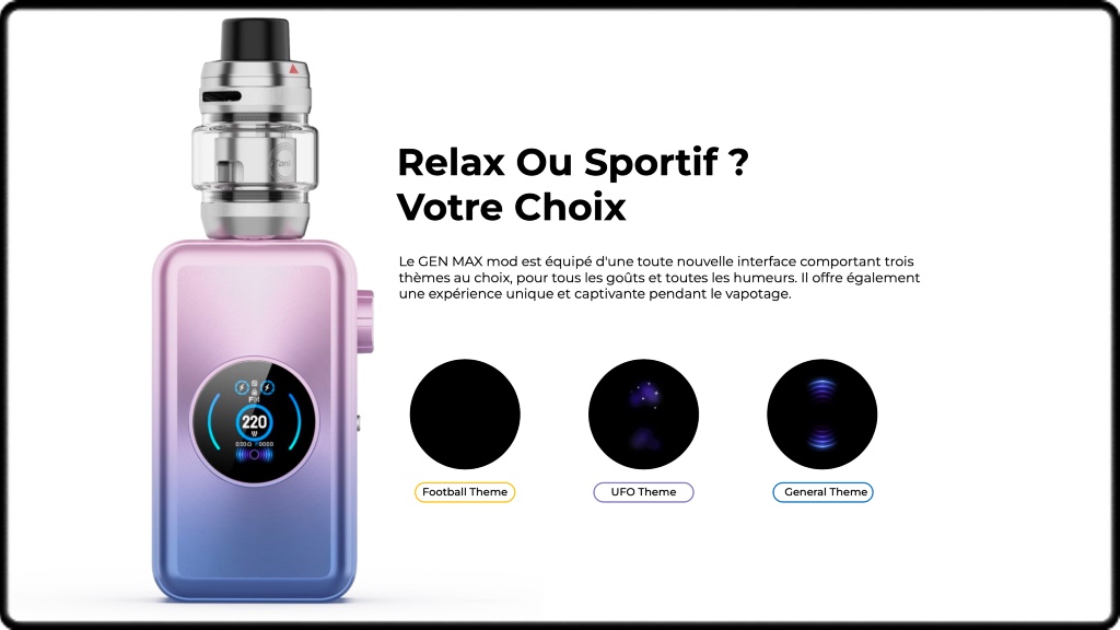 La box Gen Max par Vaporesso